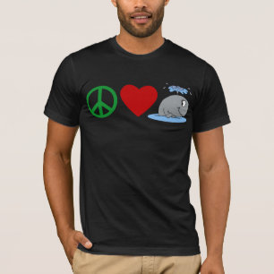 Peace Love Whales T shirts, Travel Mugs, Gifts T-Shirt