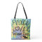 Peace Love & Wiener Dogs Tie Dye Tote Bag