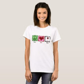 Peace Love Wine T-Shirt (Front Full)