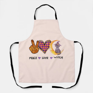 Peace, Love, Witch Apron
