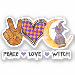 Peace Love Witch – Halloween Design