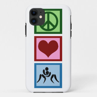Peace Love Wrestling iPhone 11 Case