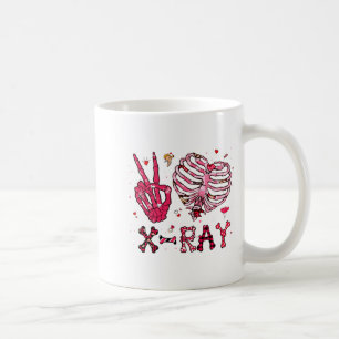 Peace Love X Ray Valentine  Coffee Mug