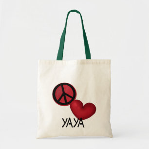 Peace Love YaYa Tote Bag