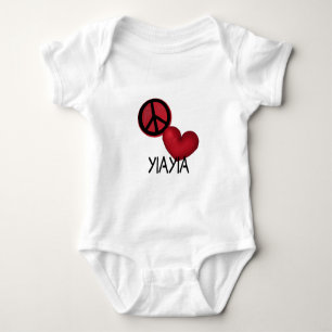 Peace Love YiaYia Baby Bodysuit