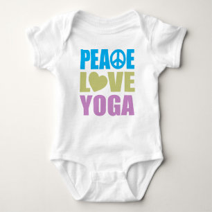Peace Love Yoga Baby Bodysuit