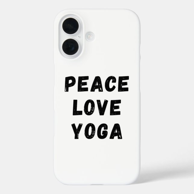 Peace Love Yoga Case-Mate iPhone Case (Back)