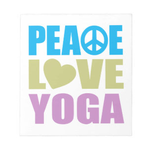 Peace Love Yoga Notepad