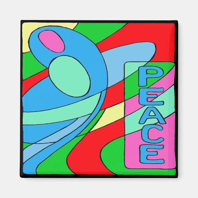 Peace Madonna Magnet (Front)