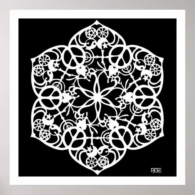 Peace Mandala Poster (Front)