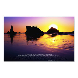 Peace - Matthew 6: 19-21 Photo Print