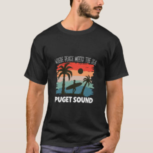 Peace Meets The sea - Puget Sound T-Shirt