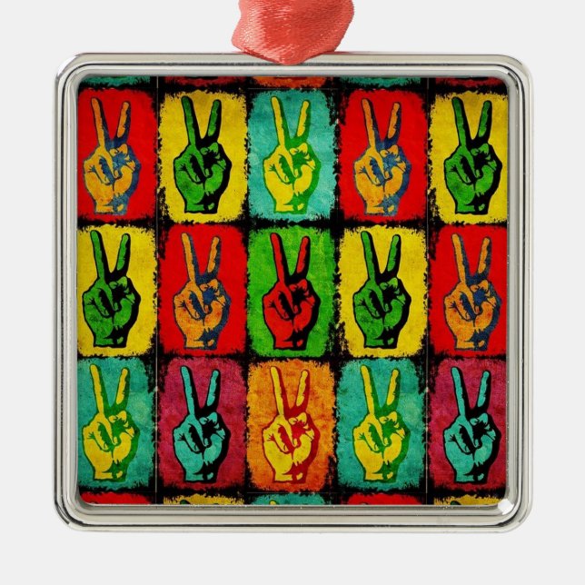 Peace Metal Ornament (Front)