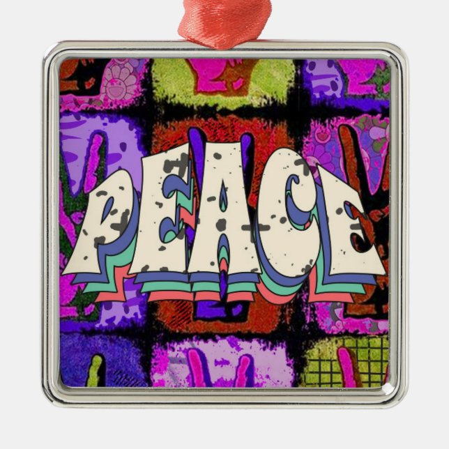 Peace Metal Ornament (Front)