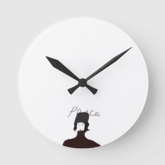 Peace Minimal Art Wall Clock