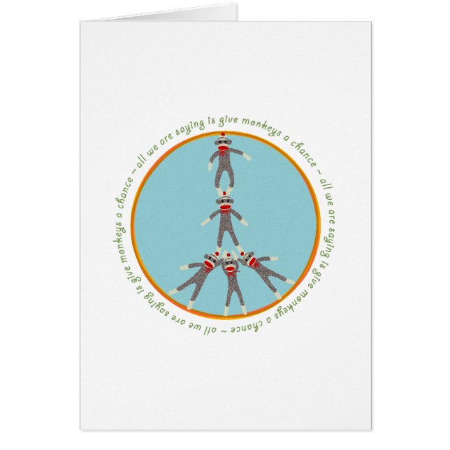 Peace Monkeys Card (Front)