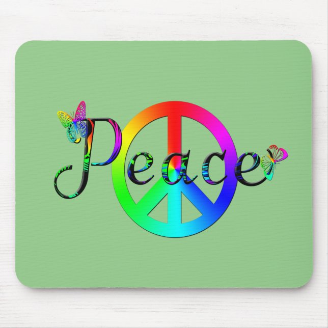 Peace Mouse Pad (Front)