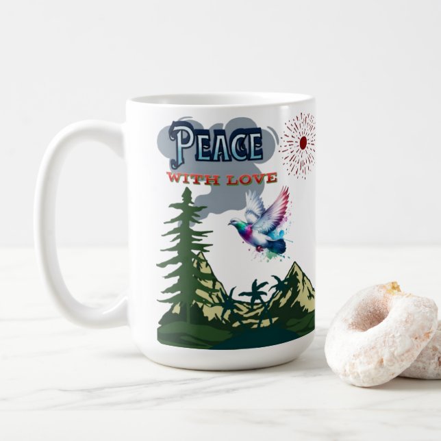 Peace Mug – Calm Mindfulness Coffee Cup  (With Donut)