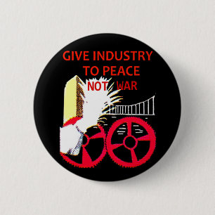 Peace Not War - Button