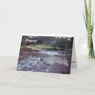 Peace Notecard Hawaii Stream