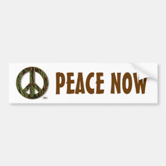 Peace Now Bumper Sticker