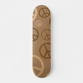 Peace of brown skateboard