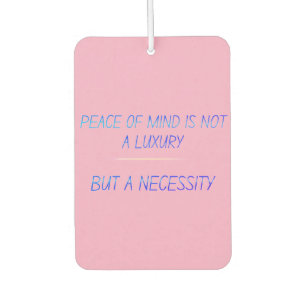 Peace of mind car air freshener