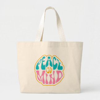 peace of mind design large tote bag