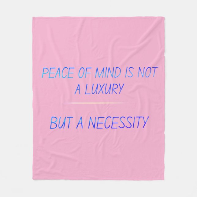 Peace of mind fleece blanket (Front)