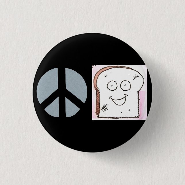 Peace of Toast Button (Front)