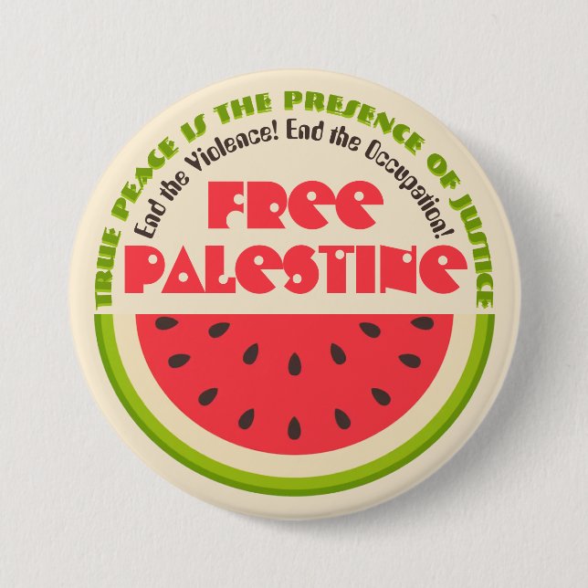Peace of Watermelon 7.5 Cm Round Badge (Front)