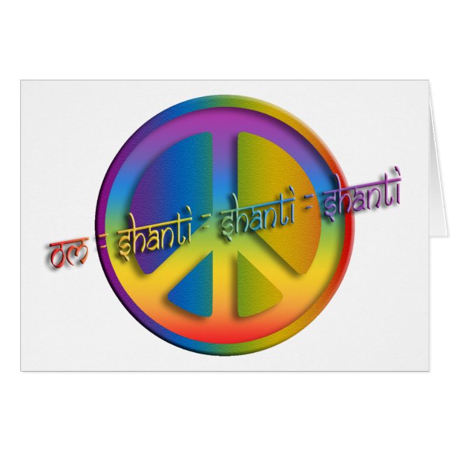 Peace Om Shanti (Front Horizontal)