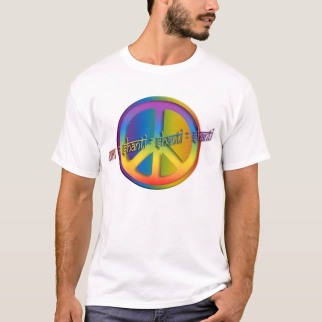 Peace Om Shanti T-Shirt (Front)