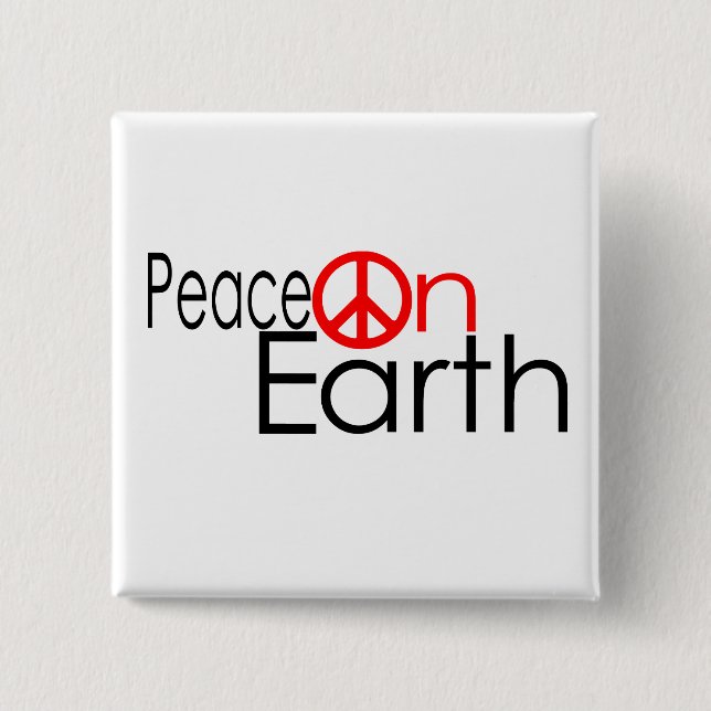 Peace on Earth 15 Cm Square Badge (Front)
