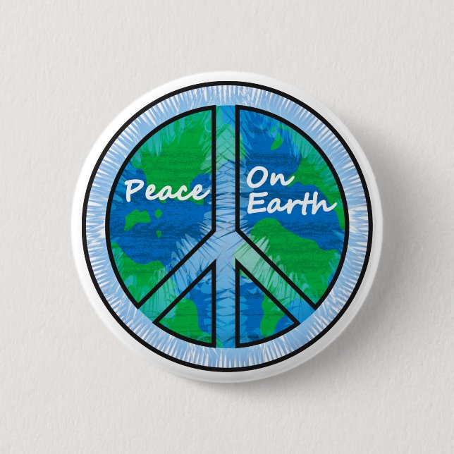 Peace on Earth 6 Cm Round Badge (Front)