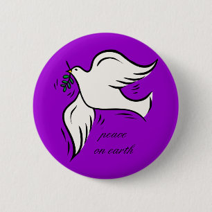 Peace on Earth 6 Cm Round Badge