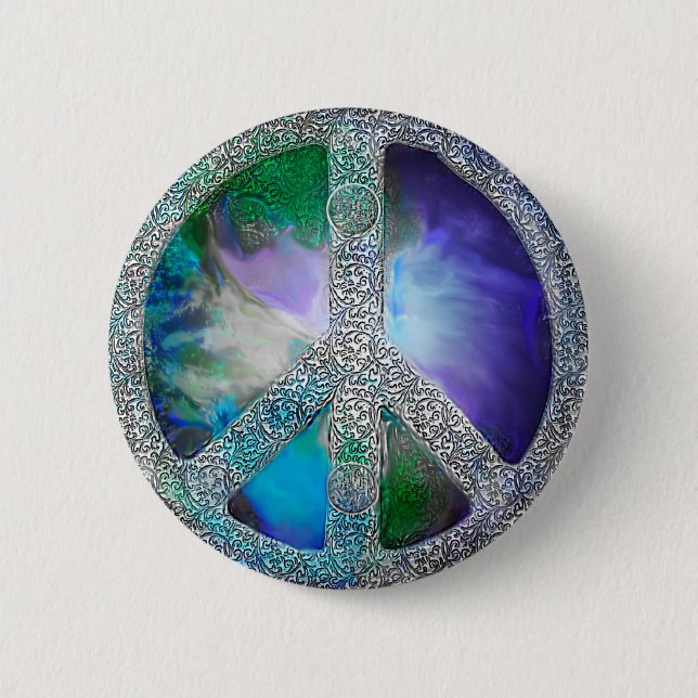 Peace on Earth 6 Cm Round Badge (Front)