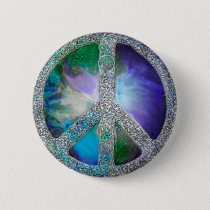 Peace on Earth 6 Cm Round Badge
