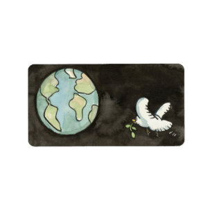 Peace on Earth Address Label