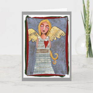 Peace on Earth Angel - Christmas card