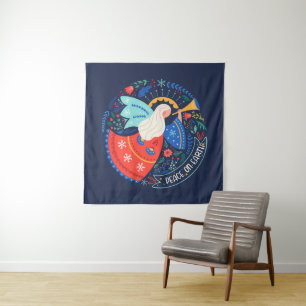 Peace on Earth Angel Design Tapestry