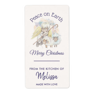 Peace on Earth Angel Shepherd with Lambs Kitchen