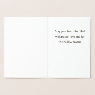 Peace on Earth Angel with Dove Holiday Foil Card