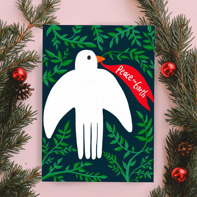 Peace on Earth Bird Dove Christmas Xmas Holiday Card (Peace on Earth Bird Dove Christmas Xmas Holiday Card
)