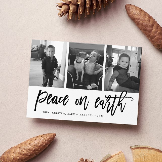 Peace on Earth | Black & White Holiday 3 Photo (Creator Uploaded)
