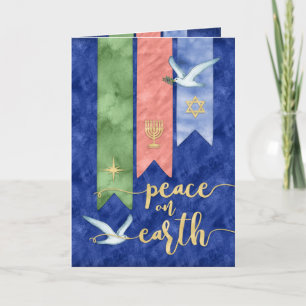 Peace on Earth Blessings Holiday Greeting Photo