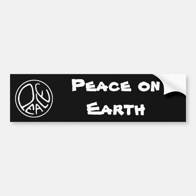 Peace on Earth Bumper Sticker (Front)