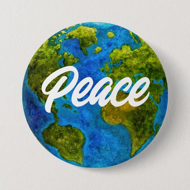 Peace on EARTH button  (Front)