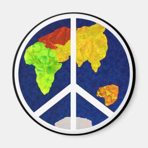 Peace on Earth Button Magnet