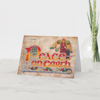 Peace on Earth Celtic Irish Crhistmas Card